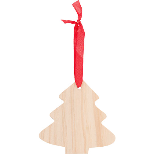 Adorno navideño de árbol de Navidad de madera, Imagen 1
