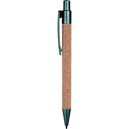 Kugelschreiber Aus Kork Macie , grün, ABS, Plastik, Kork, , Bild 4