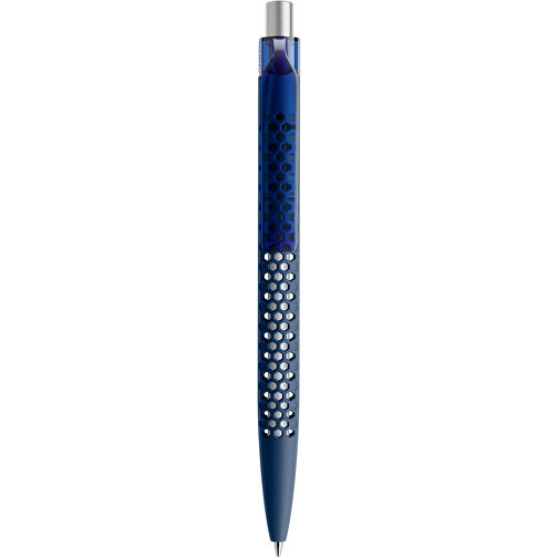 Prodir QS40 Soft Touch PRT Push Kugelschreiber , Prodir, sodalithblau/silber, Kunststoff/Metall, 14,10cm x 1,60cm (Länge x Breite), Bild 1