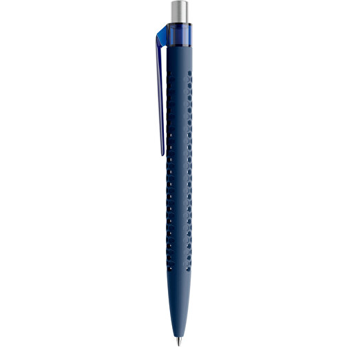 Prodir QS40 Soft Touch PRT Push Kugelschreiber , Prodir, sodalithblau/silber, Kunststoff/Metall, 14,10cm x 1,60cm (Länge x Breite), Bild 2