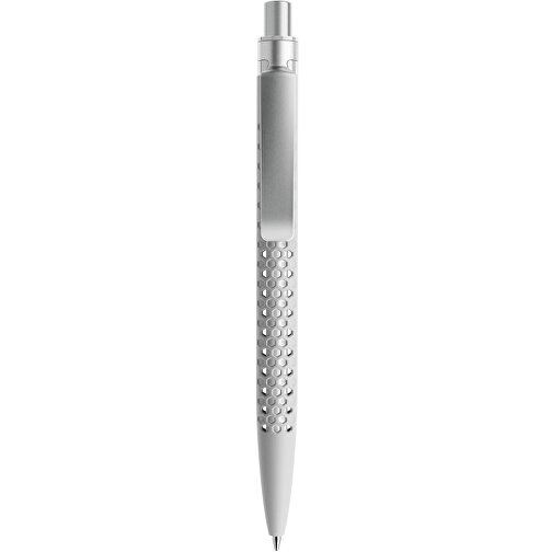 Prodir QS40 Soft Touch PRS Push Kugelschreiber , Prodir, zementgrau/silber satiniert, Kunststoff/Metall, 14,10cm x 1,60cm (Länge x Breite), Bild 1