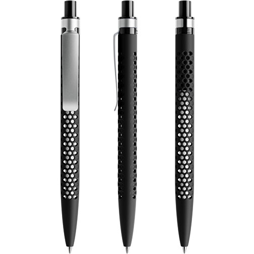 Prodir QS40 Soft Touch PRS Push Kugelschreiber , Prodir, schwarz/silber, Kunststoff/Metall, 14,10cm x 1,60cm (Länge x Breite), Bild 6
