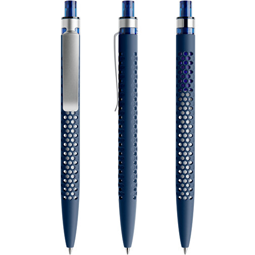 Prodir QS40 Soft Touch PRS Push Kugelschreiber , Prodir, sodalithblau/silber, Kunststoff/Metall, 14,10cm x 1,60cm (Länge x Breite), Bild 6
