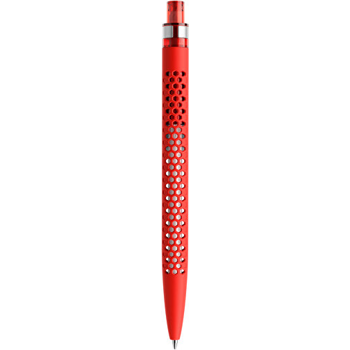 Prodir QS40 Soft Touch PRS Push Kugelschreiber , Prodir, rot/silber, Kunststoff/Metall, 14,10cm x 1,60cm (Länge x Breite), Bild 3