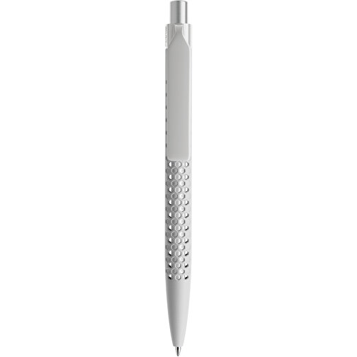 Prodir QS40 Soft Touch PRP Push Kugelschreiber , Prodir, zementgrau/silber satiniert, Kunststoff/Metall, 14,10cm x 1,60cm (Länge x Breite), Bild 1