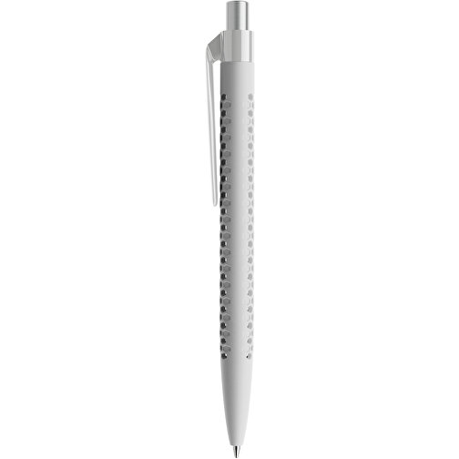 Prodir QS40 Soft Touch PRP Push Kugelschreiber , Prodir, zementgrau/silber satiniert, Kunststoff/Metall, 14,10cm x 1,60cm (Länge x Breite), Bild 2