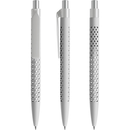 Prodir QS40 Soft Touch PRP Push Kugelschreiber , Prodir, zementgrau/silber satiniert, Kunststoff/Metall, 14,10cm x 1,60cm (Länge x Breite), Bild 6