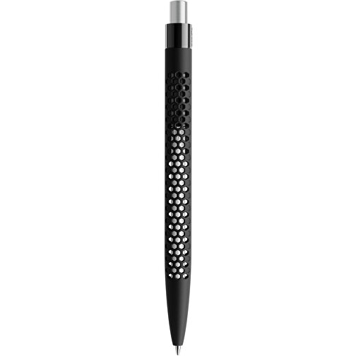 Prodir QS40 Soft Touch PRP Push Kugelschreiber , Prodir, schwarz/silber satiniert, Kunststoff/Metall, 14,10cm x 1,60cm (Länge x Breite), Bild 3