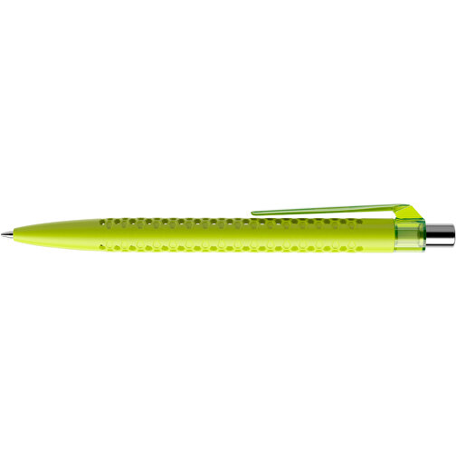 Prodir QS40 PMT Push Kugelschreiber , Prodir, gelbgrün/silber poliert, Kunststoff/Metall, 14,10cm x 1,60cm (Länge x Breite), Bild 5