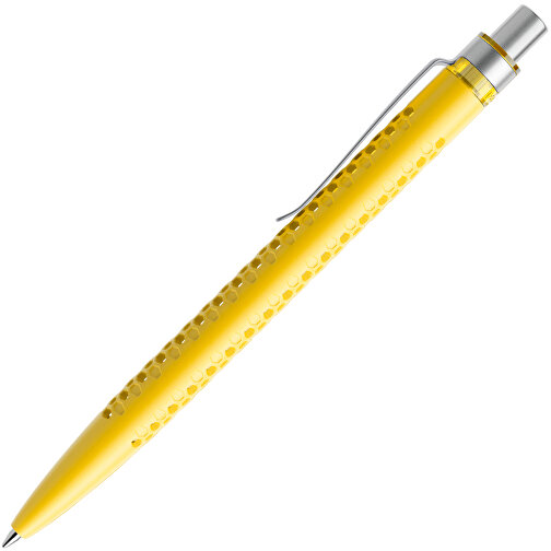 Prodir QS40 PMS Push Kugelschreiber , Prodir, lemon/silber satiniert, Kunststoff/Metall, 14,10cm x 1,60cm (Länge x Breite), Bild 4