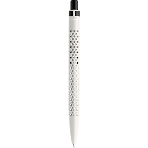 Prodir QS40 PMS Push Kugelschreiber , Prodir, weiß/schwarz satiniert, Kunststoff/Metall, 14,10cm x 1,60cm (Länge x Breite), Bild 3
