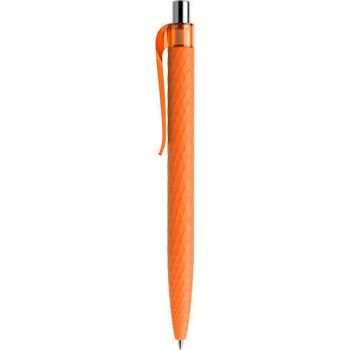 Prodir QS01 PRT Push Kugelschreiber , Prodir, orange/silber poliert, Kunststoff/Metall, 14,10cm x 1,60cm (Länge x Breite), Bild 2