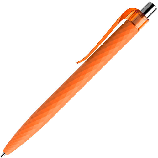 Prodir QS01 PRT Push Kugelschreiber , Prodir, orange/silber poliert, Kunststoff/Metall, 14,10cm x 1,60cm (Länge x Breite), Bild 4