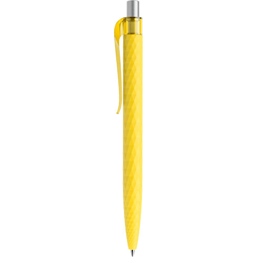 Prodir QS01 PRT Push Kugelschreiber , Prodir, lemon/silber satiniert, Kunststoff/Metall, 14,10cm x 1,60cm (Länge x Breite), Bild 2