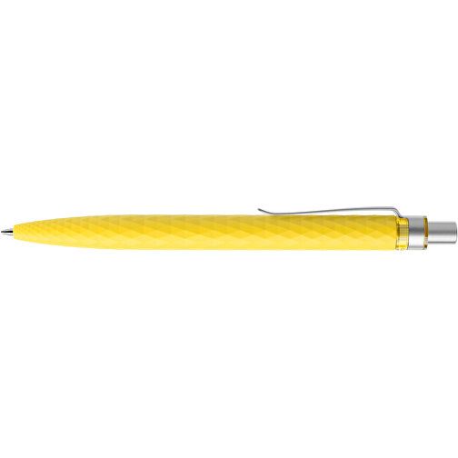 Prodir QS01 Soft Touch PRS Push Kugelschreiber , Prodir, lemon/silber satiniert, Kunststoff/Metall, 14,10cm x 1,60cm (Länge x Breite), Bild 5