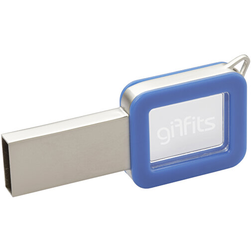 USB-Stick Color Light Up 8GB , Promo Effects MB , blau MB , 8 GB , Kunststoff MB , 3 - 10 MB/s MB , 6,00cm x 0,10cm x 3,00cm (Länge x Höhe x Breite), Bild 1