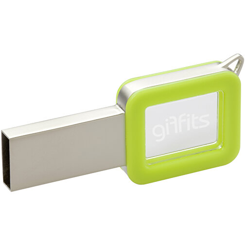 USB-Stick Color Light Up 4GB , Promo Effects MB , grün MB , 4 GB , Kunststoff MB , 3 - 10 MB/s MB , 6,00cm x 0,10cm x 3,00cm (Länge x Höhe x Breite), Bild 1