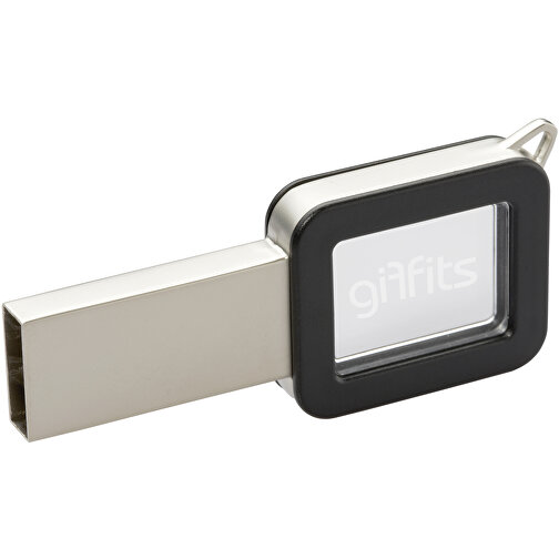 USB-Stick Color Light Up 4GB , Promo Effects MB , schwarz MB , 4 GB , Kunststoff MB , 3 - 10 MB/s MB , 6,00cm x 0,10cm x 3,00cm (Länge x Höhe x Breite), Bild 1