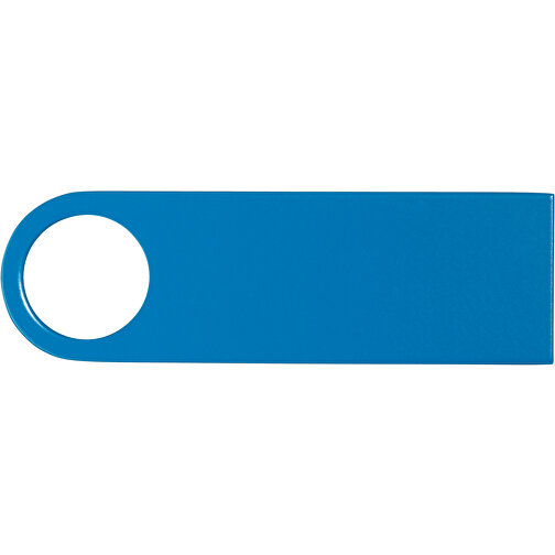 USB-Stick Metall 64GB Bunt , Promo Effects MB , hellblau MB , 65 GB , Metall MB , 3 - 10 MB/s MB , 3,90cm x 0,40cm x 1,20cm (Länge x Höhe x Breite), Bild 3