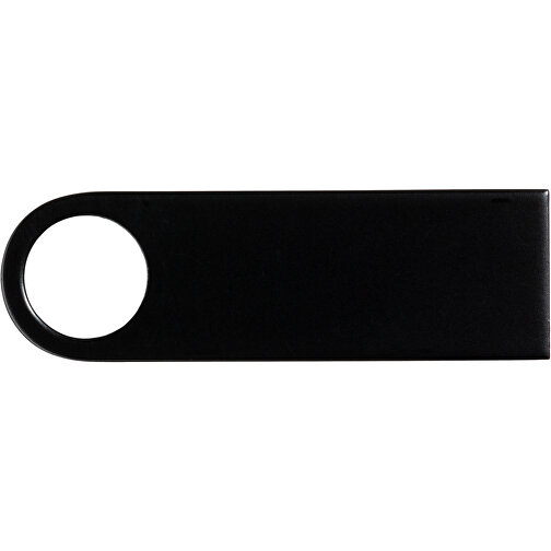 USB-Stick Metall 32GB Bunt , Promo Effects MB , schwarz MB , 32 GB , Metall MB , 3 - 10 MB/s MB , 3,90cm x 0,40cm x 1,20cm (Länge x Höhe x Breite), Bild 3