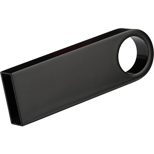 USB-Stick Metall 2GB Bunt , Promo Effects MB , schwarz MB , 2 GB , Metall MB , 3 - 10 MB/s MB , 3,90cm x 0,40cm x 1,20cm (Länge x Höhe x Breite), Bild 1