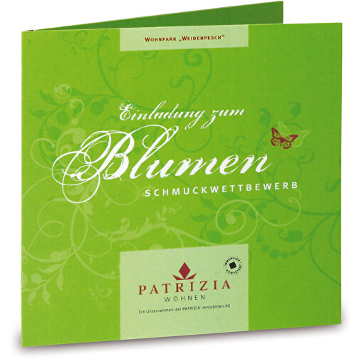 Green-Card Mit Samen - Sommerblumenmischung, 4/4-c , Saatgut, Papier,, 10,00cm x 10,00cm (Länge x Breite), Bild 4