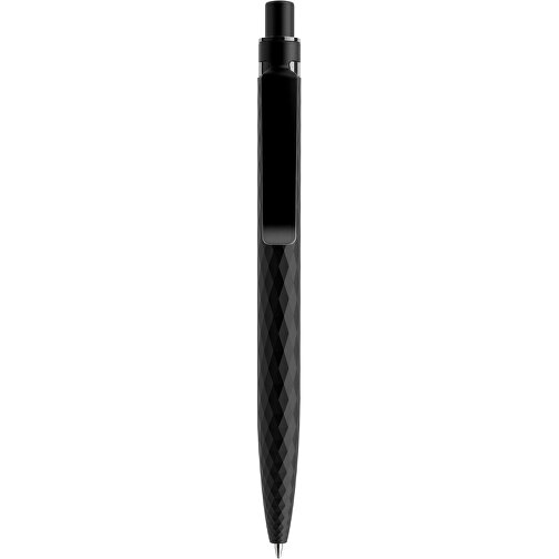 Prodir QS01 PQS Push Kugelschreiber , Prodir, kohlschwarz/schwarz satiniert, Kunststoff/Metall/Mineralien, 14,10cm x 1,60cm (Länge x Breite), Bild 1