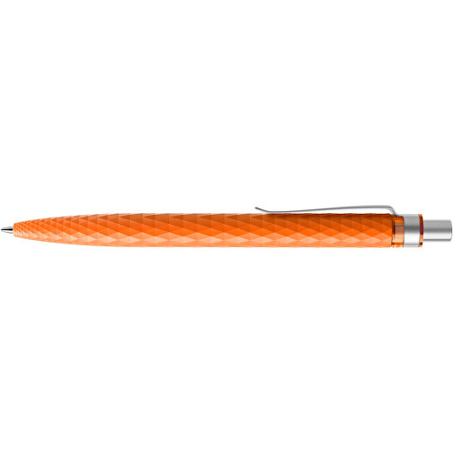 Prodir QS01 PMS Push Kugelschreiber , Prodir, orange/silber satiniert, Kunststoff/Metall, 14,10cm x 1,60cm (Länge x Breite), Bild 5