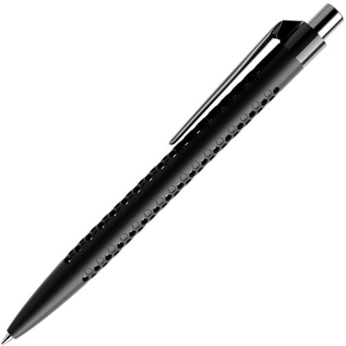 Prodir QS40 PMP Push Kugelschreiber , Prodir, schwarz/silber poliert, Kunststoff/Metall, 14,10cm x 1,60cm (Länge x Breite), Bild 4