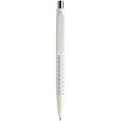 Prodir QS40 PMP Push Kugelschreiber , Prodir, weiß/silber, Kunststoff/Metall, 14,10cm x 1,60cm (Länge x Breite), Bild 1