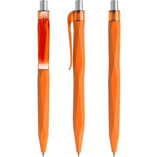 Prodir QS20 PRT Push Kugelschreiber , Prodir, orange / silber satiniert, Kunststoff/Metall, 14,10cm x 1,60cm (Länge x Breite), Bild 6