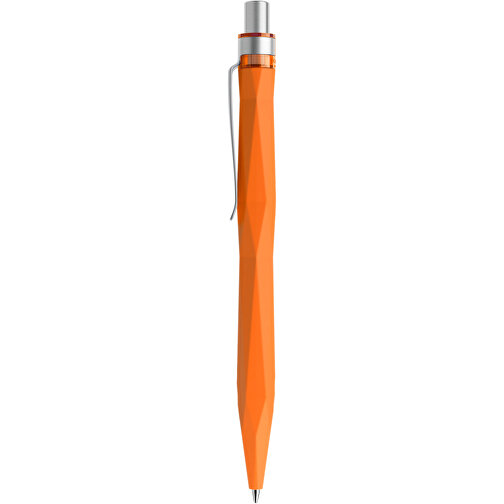 Prodir QS20 Soft Touch PRS Push Kugelschreiber , Prodir, orange / silber satiniert, Kunststoff/Metall, 14,10cm x 1,60cm (Länge x Breite), Bild 2