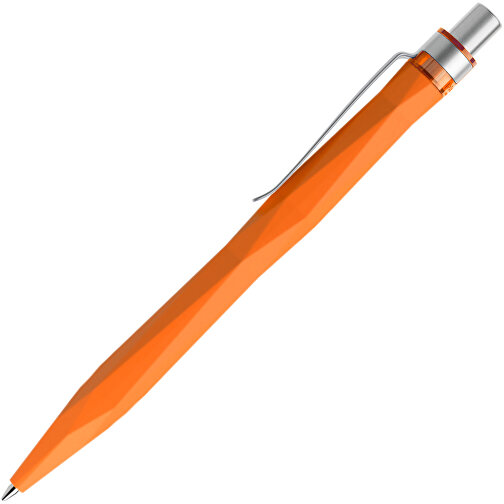 Prodir QS20 Soft Touch PRS Push Kugelschreiber , Prodir, orange / silber satiniert, Kunststoff/Metall, 14,10cm x 1,60cm (Länge x Breite), Bild 4