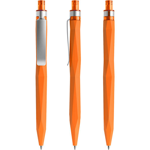 Prodir QS20 Soft Touch PRS Push Kugelschreiber , Prodir, orange / silber, Kunststoff/Metall, 14,10cm x 1,60cm (Länge x Breite), Bild 6
