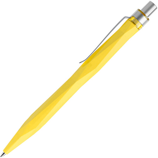 Prodir QS20 Soft Touch PRS Push Kugelschreiber , Prodir, lemon / silber satiniert, Kunststoff/Metall, 14,10cm x 1,60cm (Länge x Breite), Bild 4