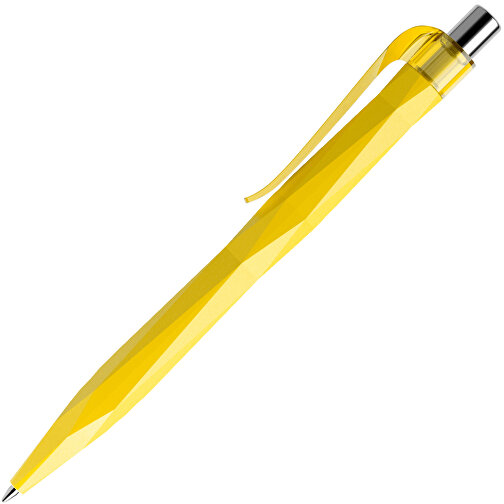 Prodir QS20 PMT Push Kugelschreiber , Prodir, lemon / silber poliert, Kunststoff/Metall, 14,10cm x 1,60cm (Länge x Breite), Bild 4