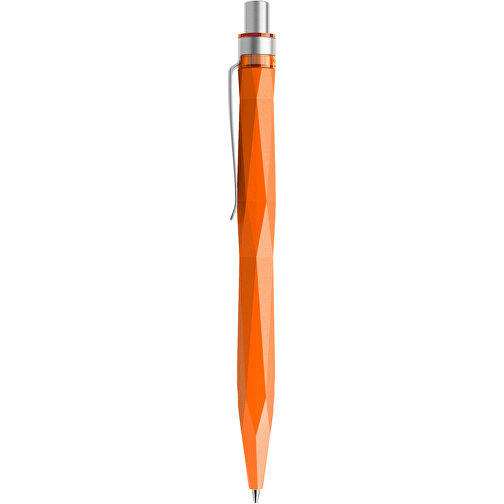 Prodir QS20 PMS Push Kugelschreiber , Prodir, orange / silber satiniert, Kunststoff/Metall, 14,10cm x 1,60cm (Länge x Breite), Bild 2