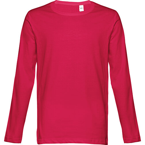 THC BUCHAREST. Herren Langarm T-Shirt , rot, 100% Baumwolle, XXL, 78,00cm x 61,00cm (Länge x Breite), Bild 1