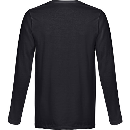 THC BUCHAREST. Herren Langarm T-Shirt , schwarz, 100% Baumwolle, XL, 76,50cm x 58,00cm (Länge x Breite), Bild 2