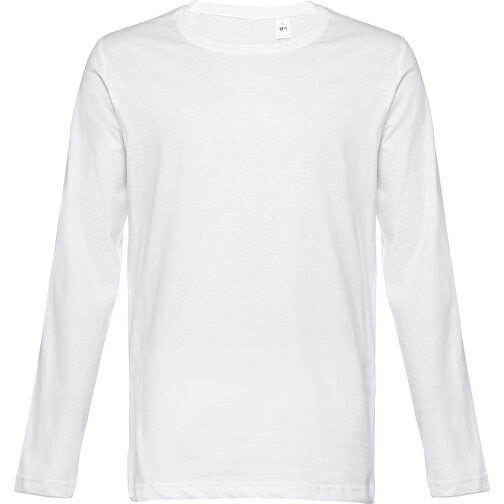 THC BUCHAREST WH. Langärmeliges T-Shirt Aus Baumwolle Für Herren , weiss, 100% Baumwolle, XL, 76,50cm x 58,00cm (Länge x Breite), Bild 1