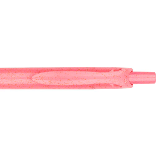 Kugelschreiber Sao Paulo , Promo Effects, pink, Weizenstroh, Kunststoff, 13,90cm (Länge), Bild 7