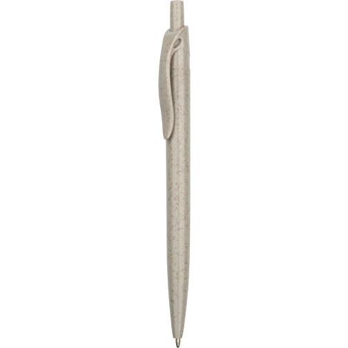 Kugelschreiber Sao Paulo , Promo Effects, grau, Weizenstroh, Kunststoff, 13,90cm (Länge), Bild 2