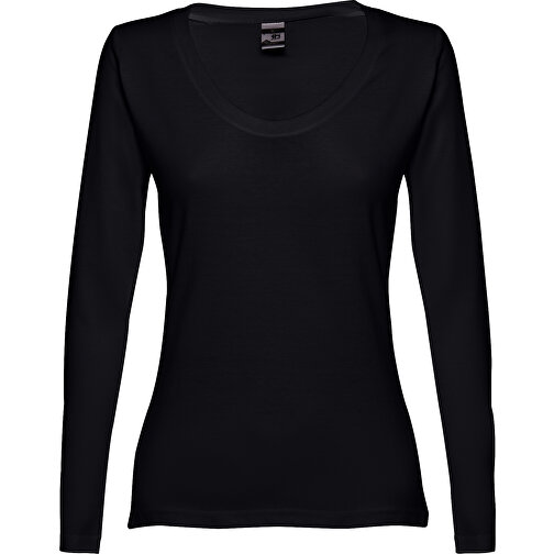 THC BUCHAREST WOMEN. Langärmeliges Tailliertes T-Shirt Für Frauen Aus Baumwolle , dunkelblau, 100% Baumwolle, XXL, 69,00cm x 50,00cm (Länge x Breite), Bild 2