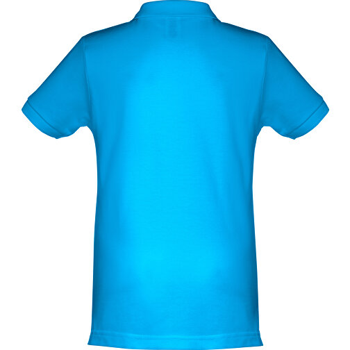 THC ADAM KIDS. Kurzärmeliges Baumwoll-Poloshirt Für Kinder (unisex) , wasserblau, 100% Baumwolle, 6, 51,00cm x 37,00cm (Länge x Breite), Bild 2
