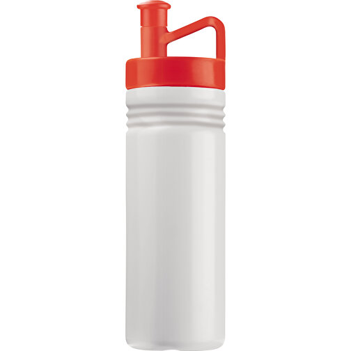 Sportflasche Adventure 500ml , weiß / rot, LDPE & PP, 22,50cm (Höhe), Bild 1