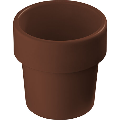 Heiss-aber-cool Kaffeebecher 240ml , braun, Bio PE, 9,00cm (Höhe), Bild 1