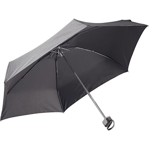 Ultraleichter 21” Regenschirm Mit Hülle , schwarz, Pongee PolJater, 17,50cm x 4,00cm x 6,00cm (Länge x Höhe x Breite), Bild 1