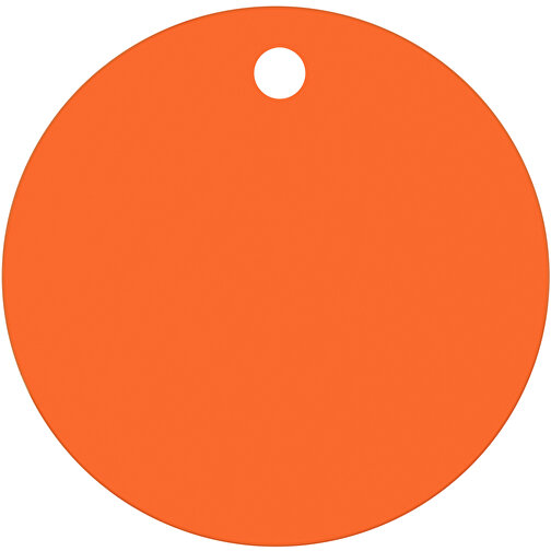 1€-Chip , orange, ABS, 0,20cm (Höhe), Bild 1