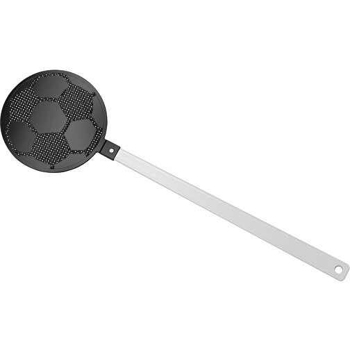 Fliegenklatsche 'Fussball' , weiss, schwarz, PE+PS, 42,30cm x 0,50cm x 11,80cm (Länge x Höhe x Breite), Bild 1