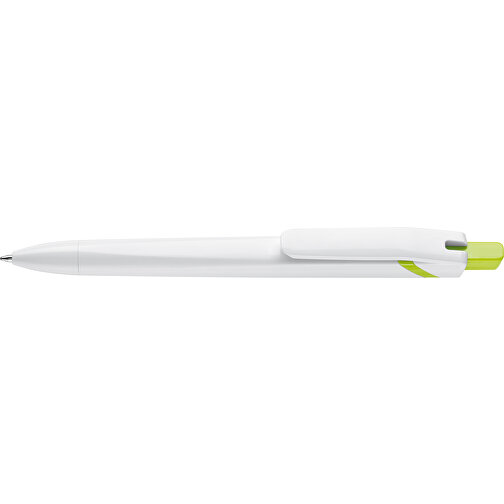 Kugelschreiber SpaceLab , weiß / hellgrün, ABS, 14,50cm (Länge), Bild 3